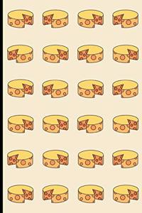 Cheese Wheel Pattern Notebook