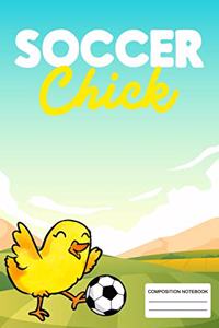 Soccer Chick Composition Notebook