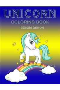 Unicorn Coloring Book for Kids Ages 4-8