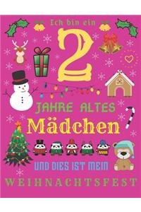 Ich bin ein 2 Jahre altes Mädchen und dies ist mein Weihnachtsfest