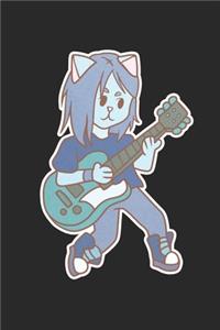 E-Guitar Music Cat Notebook