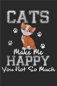 Cats Make Me Happy You Not So Much