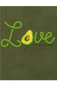 Love Avocado Notebook