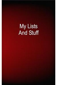 My Lists And Stuff