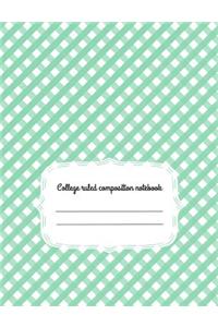 College Ruled Composition Notebook