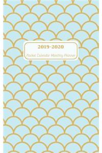 2019-2020 Pocket Calendar Monthly Planner