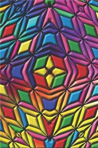 3D Geometric Optical Illusion Notebook
