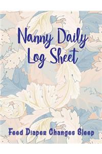 Nanny Daily Log Sheet