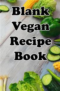 Blank Vegan Recipe Book