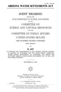 Arizona Water Settlements ACT