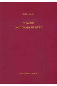 Concise Dictionary of Ge'ez