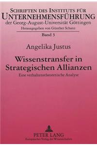 Wissenstransfer in Strategischen Allianzen