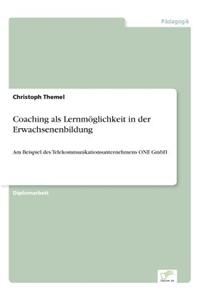 Coaching als Lernmöglichkeit in der Erwachsenenbildung