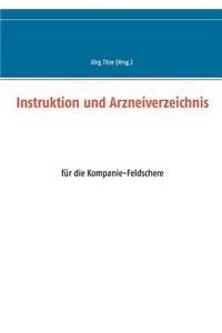 Instruktion und Arzneiverzeichnis