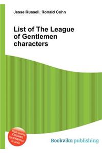 List of the League of Gentlemen Characters