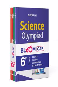 Arihant Bloom CAP Olympiad Science, Social Studies, Mathematics, English Class 6 (Set of 4 books)