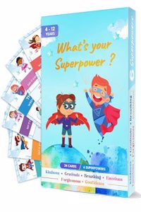 What's Your Superpower Cards For Building Emotional Intelligence in Children (4-12 years) | Affirmations | Skill Building Activity | Prompt Cards | 24 Double Sided Cards