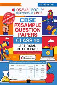 Oswaal CBSE Sample Question Papers Class 10 Artificial Intelligence Book (For 2025 Exam)
