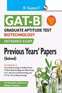 Graduate Aptitude Testâ€“Biotechnology (GAT-B) Previous Years' Paper (Solved)