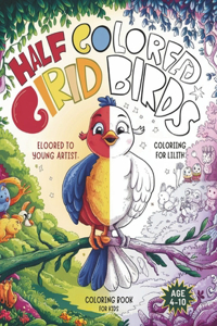 Half Colored Birds Coloring Book