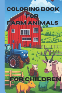 Coloring book for farm animals for children´s