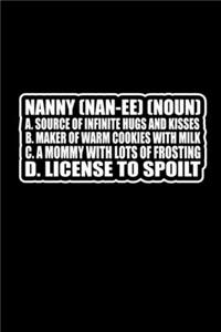Funny Nanny Theme Notebook