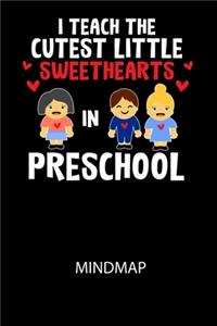 I Teach The Cutest Little Sweethearts in Preschool - Mindmap