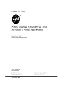Portable Integrated Wireless Device Threat Assessment to Aircraft Radio Systems