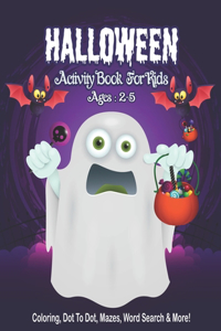 Halloween Activity Book for Kids Ages 2-5