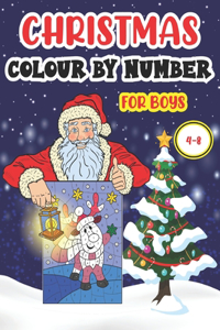 Christmas Colour by Number for Boys 4-8