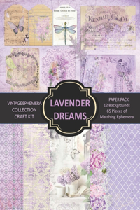 Lavender Dreams Vintage Ephemera Craft Kit