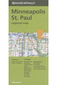 Rand McNally Minneapolis/St. Paul, Minnesota Regional Map