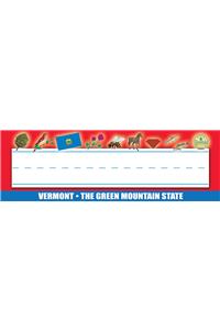 Vermont Nameplates - Pack of 36