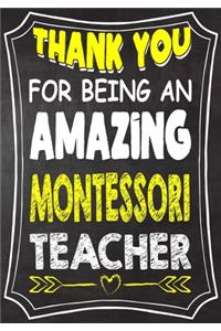 Thank You For Being An Amazing Montessori Teacher