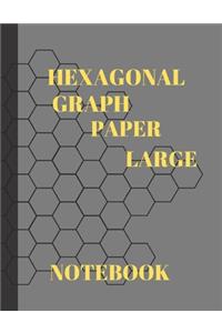 Hexagonal Graph Paper Large Notebook