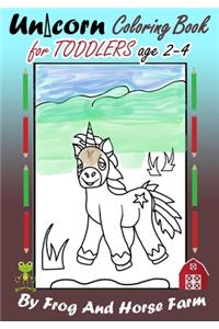 Unicorn Coloring Book For Toddlers Age 2-4