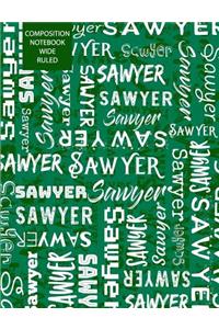 Sawyer Composition Notebook Wide Ruled