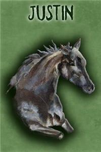 Watercolor Mustang Justin