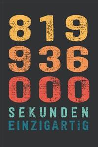 819 936 000 Sekunden Einzigartig