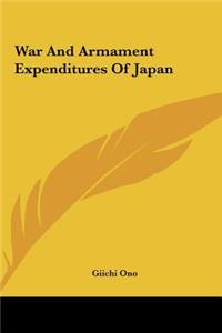 War and Armament Expenditures of Japan