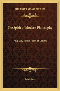 The Spirit of Modern Philosophy