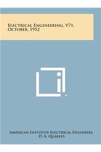 Electrical Engineering, V71, October, 1952