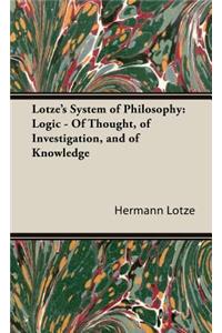 Lotze's System of Philosophy