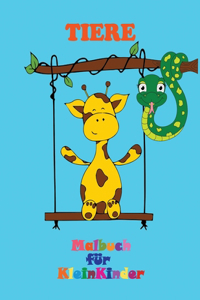 Tiere - Malbuch für Kleinkinder