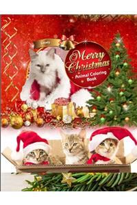 Lovely Merry Christmas Animal Coloring Books