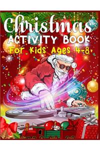 Christmas Activity Book For Kids Ages 4-8