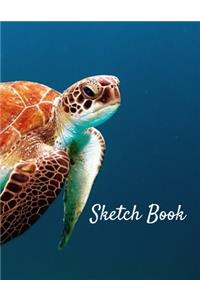 Sketch Book: Turtle Themed Notebook for Drawing, Writing, Painting, Sketching or Doodling, 120 Pages, 8.5 x 11