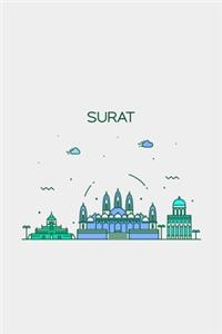 Surat Minimalist Travel Notebook [Lined] [6x9] [110 pages]