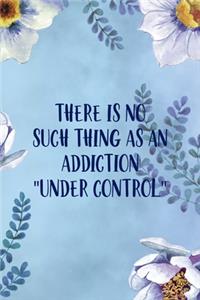There Is No Such Thing As An Addiction "Under Control"