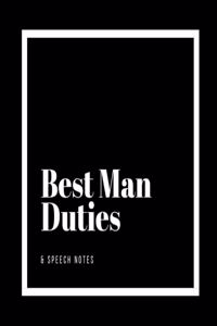 Best Man Duties & Speech Notes